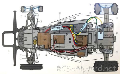 Tamiya The Grasshopper II (2017) #58643 Chassis