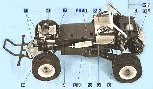 Tamiya Audi Quattro Rally #58036 Chassis