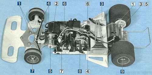 Tamiya Brabham BT50 BMW Turbo #58031 Chassis