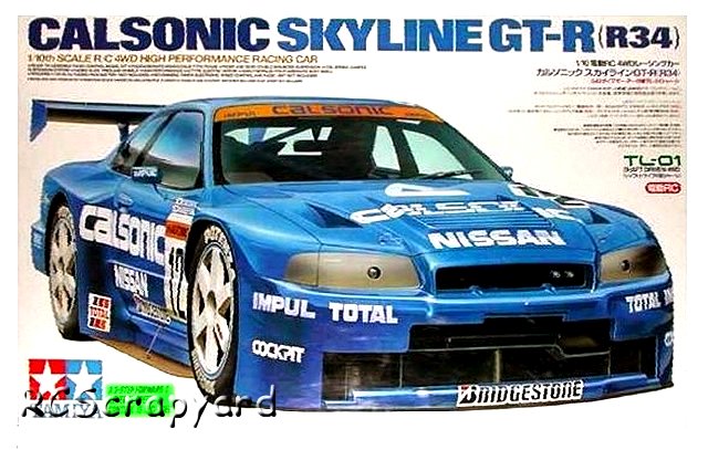 Tamiya Calsonic Skyline GT-R (R34) - #58255 TL01