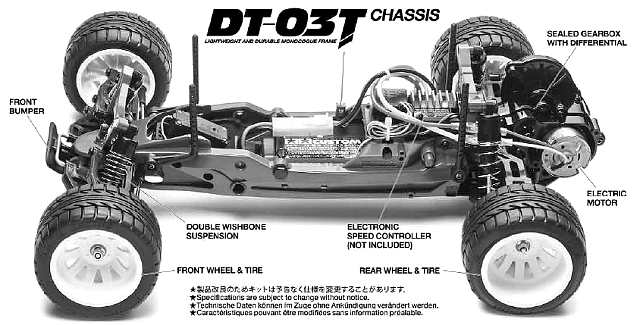 Tamiya DT-03T Chassis