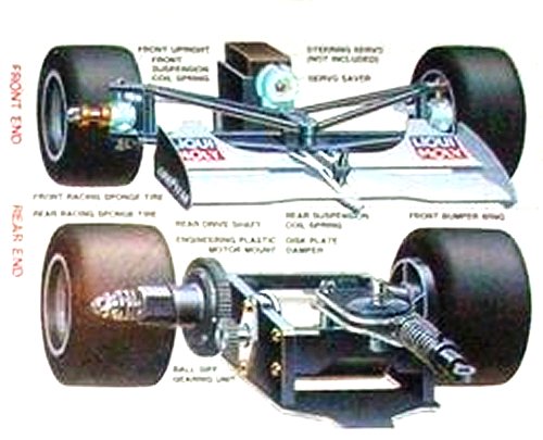 Tamiya F103 Chassis Anteriore e Posteriore