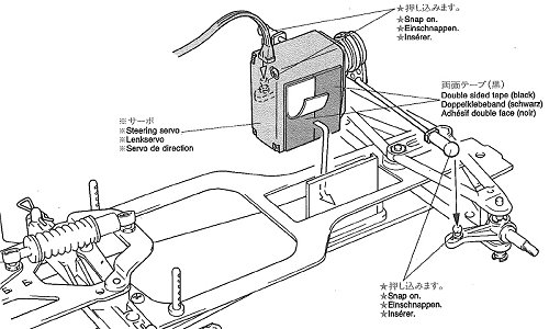 Tamiya F103L Chassis Front