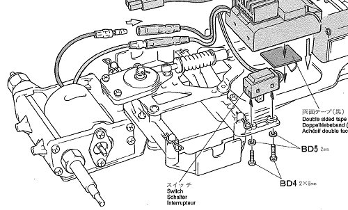 Tamiya F103L Chassis Rear