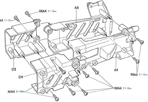 Tamiya FF02 Chassis Spacer