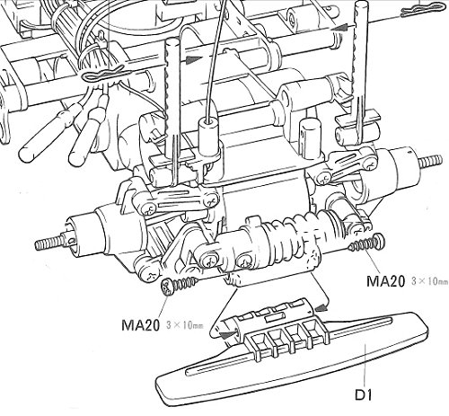 Tamiya M02 Chassis Rear