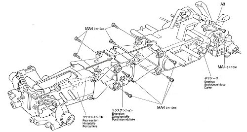 Tamiya M03L Chassis Spacer