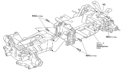 Tamiya M03M Chassis Spacer