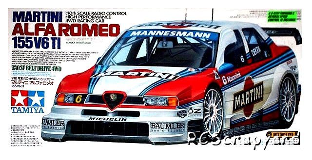 Tamiya Martini Alfa Romeo 155 V6 TI - #58189 TA03F