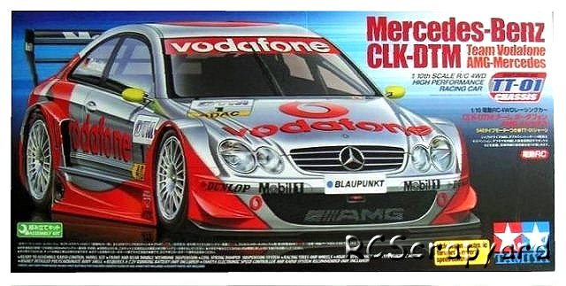 58318 • Tamiya Mercedes Benz CLK DTM Team Vodafone • TT-01