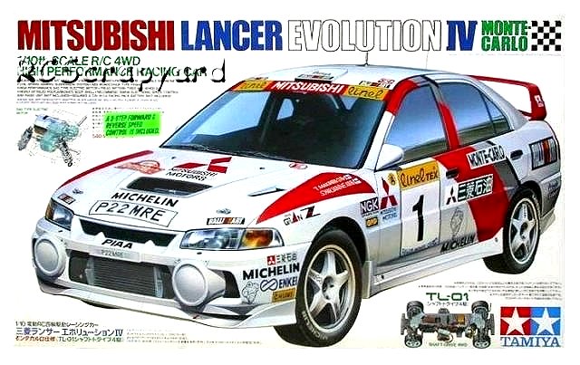 Tamiya Mitsubishi Lancer Evo IV Monte-Carlo - #58219 TL-01