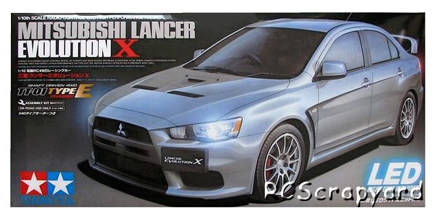 Tamiya Mitsubishi Lancer Evolution X - #58437 TT-01 Type-E