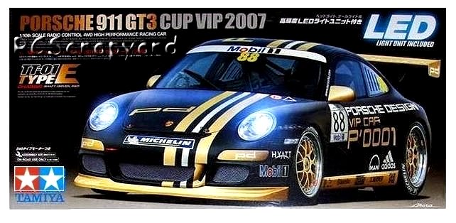 Tamiya Porsche 911 GT3 Cup VIP 2007 - #58407 TT01E