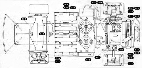 Tamiya Porsche 934 58001 Chassis Diagram