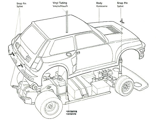 Tamiya Renault 5 Turbo (CS) #58026 bodyshell