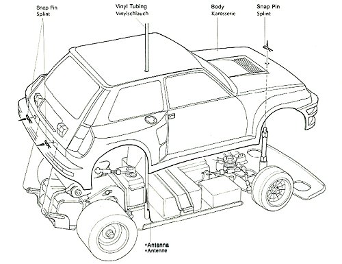 Tamiya Renault 5 Turbo (CS) #58026 Bodyshell