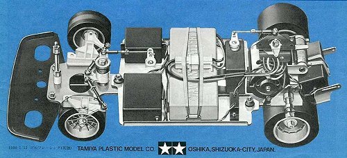 Tamiya Renault 5 Turbo (CS) #58026 Chassis Diagram