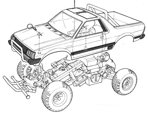 Tamiya Subaru Brat #58038 Bodyshell