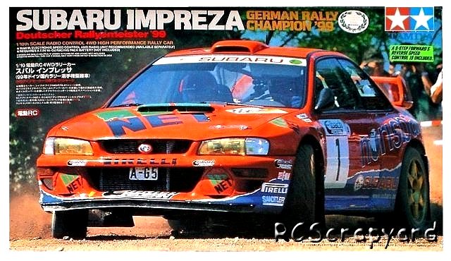 Tamiya Subaru Impreza German Rally Champion 99 - #58259 TB-01