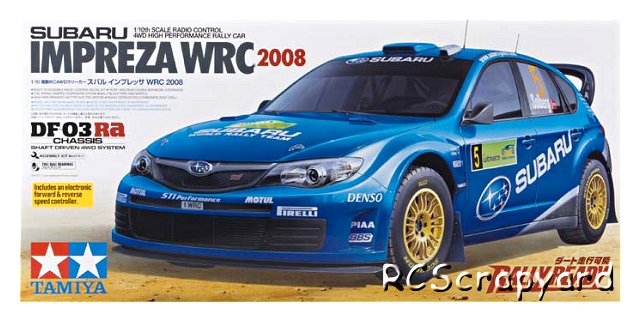 Tamiya Subaru Impreza Wrc 08 Df 03ra Radio Controlled Model Archive Rcscrapyard