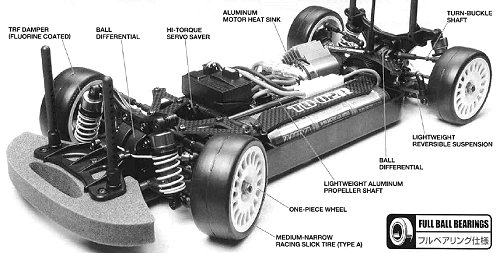 Tamiya TB-02R Chassis #49348