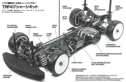 Tamiya TRF417 Chassis #42184