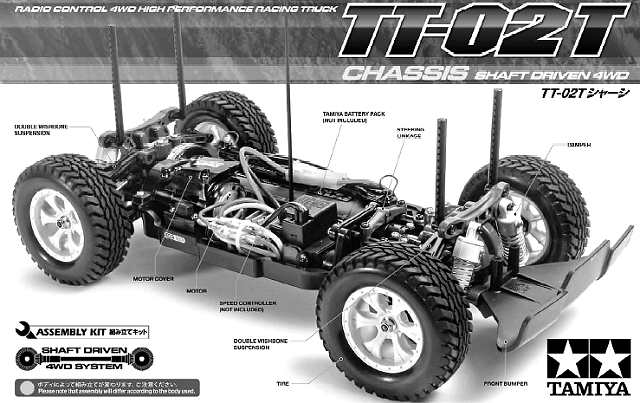 Tamiya TT-02T - 1:10 Eléctrico Truck Chassis