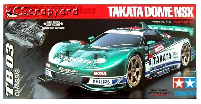 Tamiya Takata Dome NSX 2008 - #58424 TB03