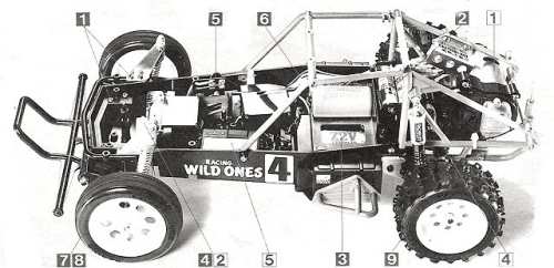 Tamiya Wild One Bathtub Chassis - #58050