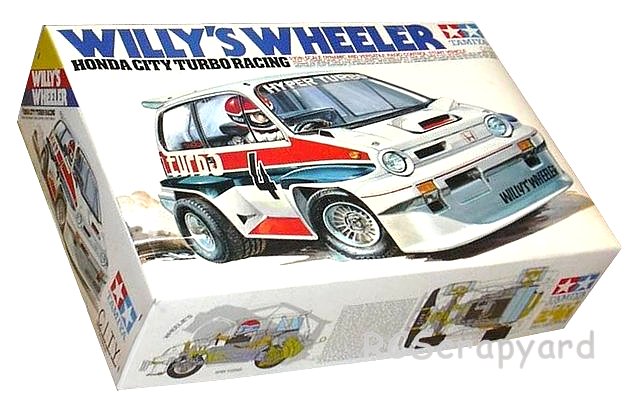 Tamiya Willys Wheeler, Honda City Turbo Racing, Stunt Car - #58039