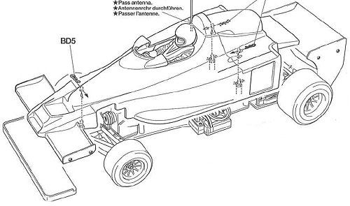 Tamiya Wolf WR1 #84124 F104W bodyshell