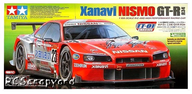 Tamiya Xanavi Nismo GT-R (R34) - #58319 TT01