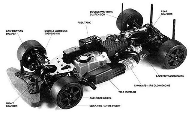 Tamiya TGR Chassis - 44030 - 1:8 Nitro On Road