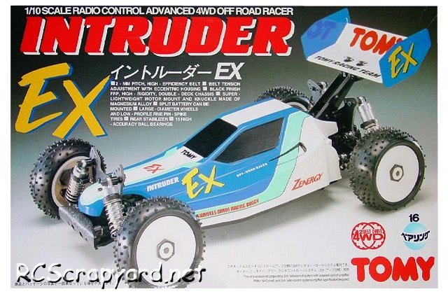 Tomy Intruder EX - Vintage 1:10 Eléctrico RC Buggy