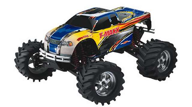 NEW TRAXXAS T-MAXX 2.5 4910 PAINTED BLUE BODY SHELL WITH DECAL SHEET TMAXX .15 