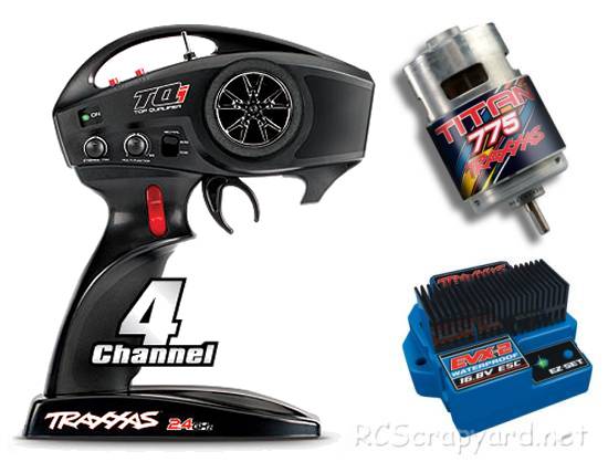 Traxxas TQi 2.4Ghz, Titan 775 Motor and EVX-2 ESC