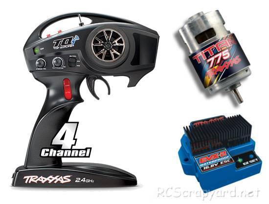 Traxxas TQi 2.4Ghz, Titan 775 Motor and EVX-2 ESC