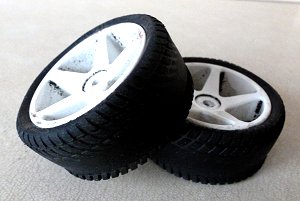 1/8 Rallycross césped artificial Neumáticos-plata espirales/Grp Ruedas/Schumacher Espuma