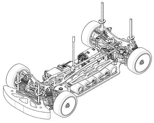 Yokomo MR4TC SD LCG Chasis