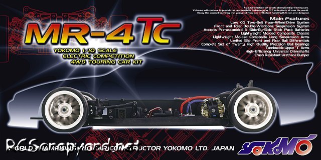 Yokomo MR4TC - 1:10 Elettrico Auto da Turismo