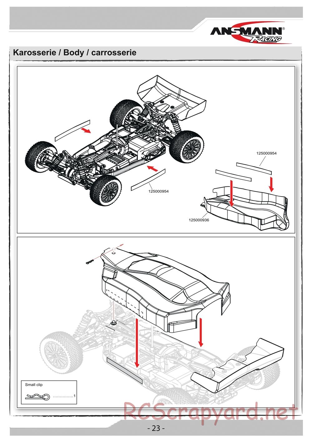 Ansmann - Blizzard Kit / RTR - Manual - Page 23