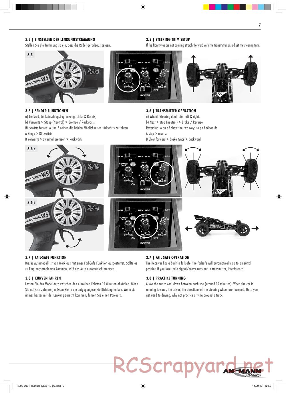 Ansmann - DNA RTR - Manual - Page 7