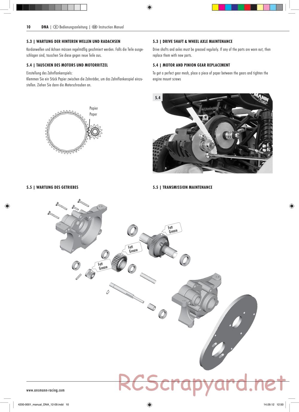 Ansmann - DNA RTR - Manual - Page 10