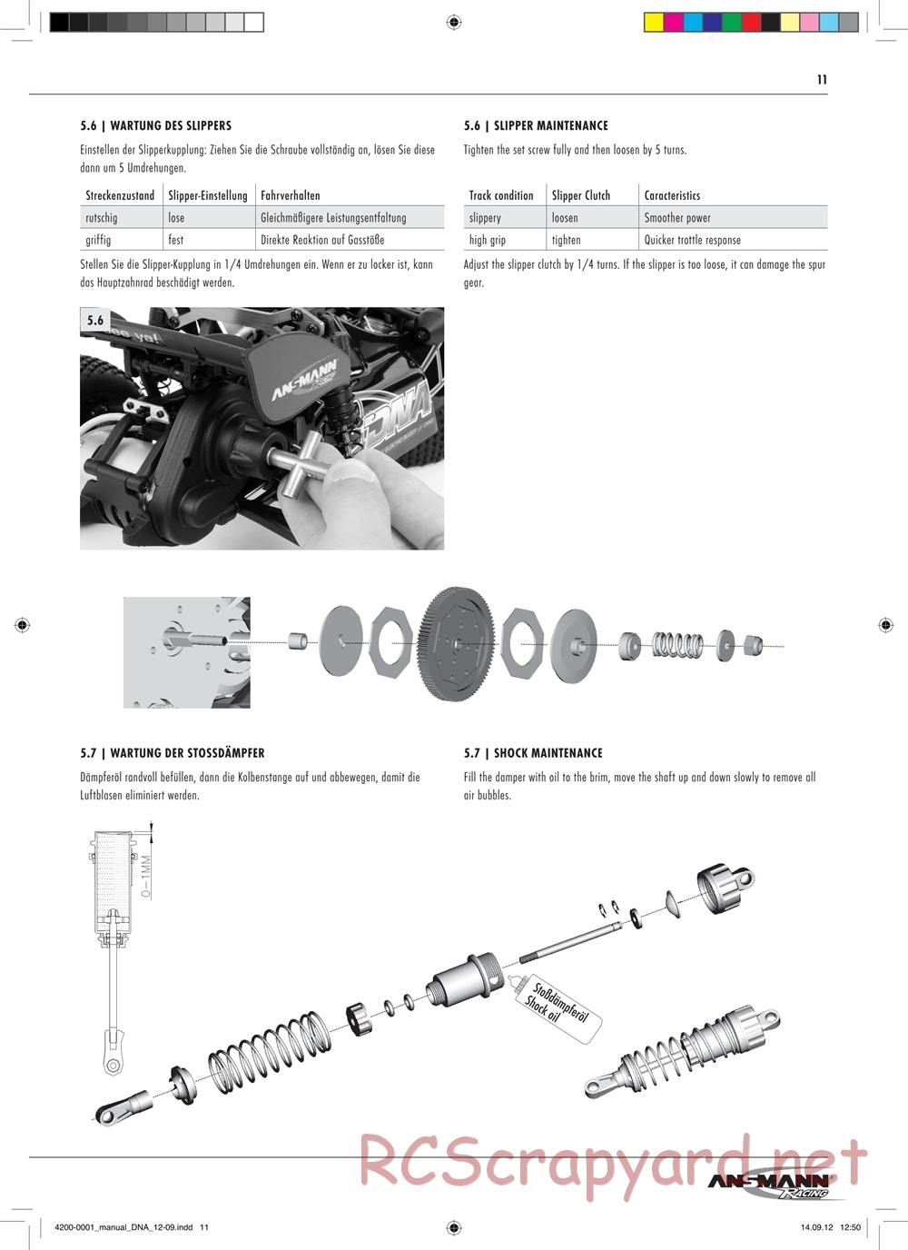Ansmann - DNA RTR - Manual - Page 11
