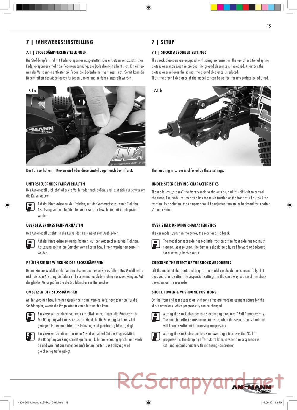 Ansmann - DNA RTR - Manual - Page 15