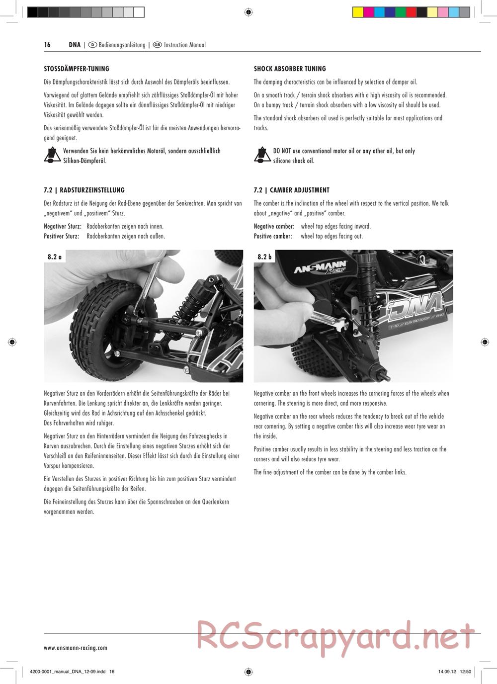 Ansmann - DNA RTR - Manual - Page 16