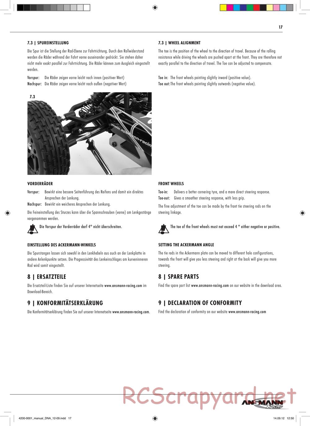 Ansmann - DNA RTR - Manual - Page 17