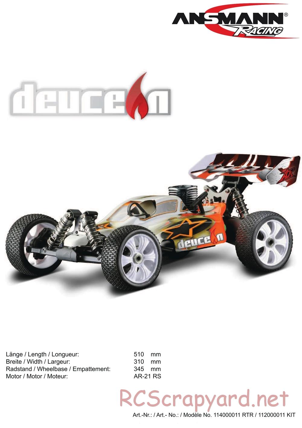 Ansmann - Deuce-N - Manual - Page 1