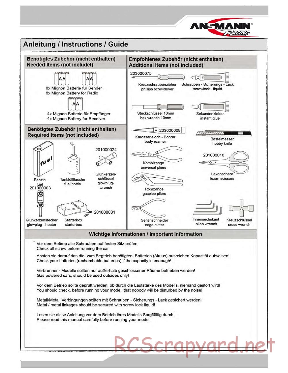 Ansmann - Hogzilla - Manual - Page 2