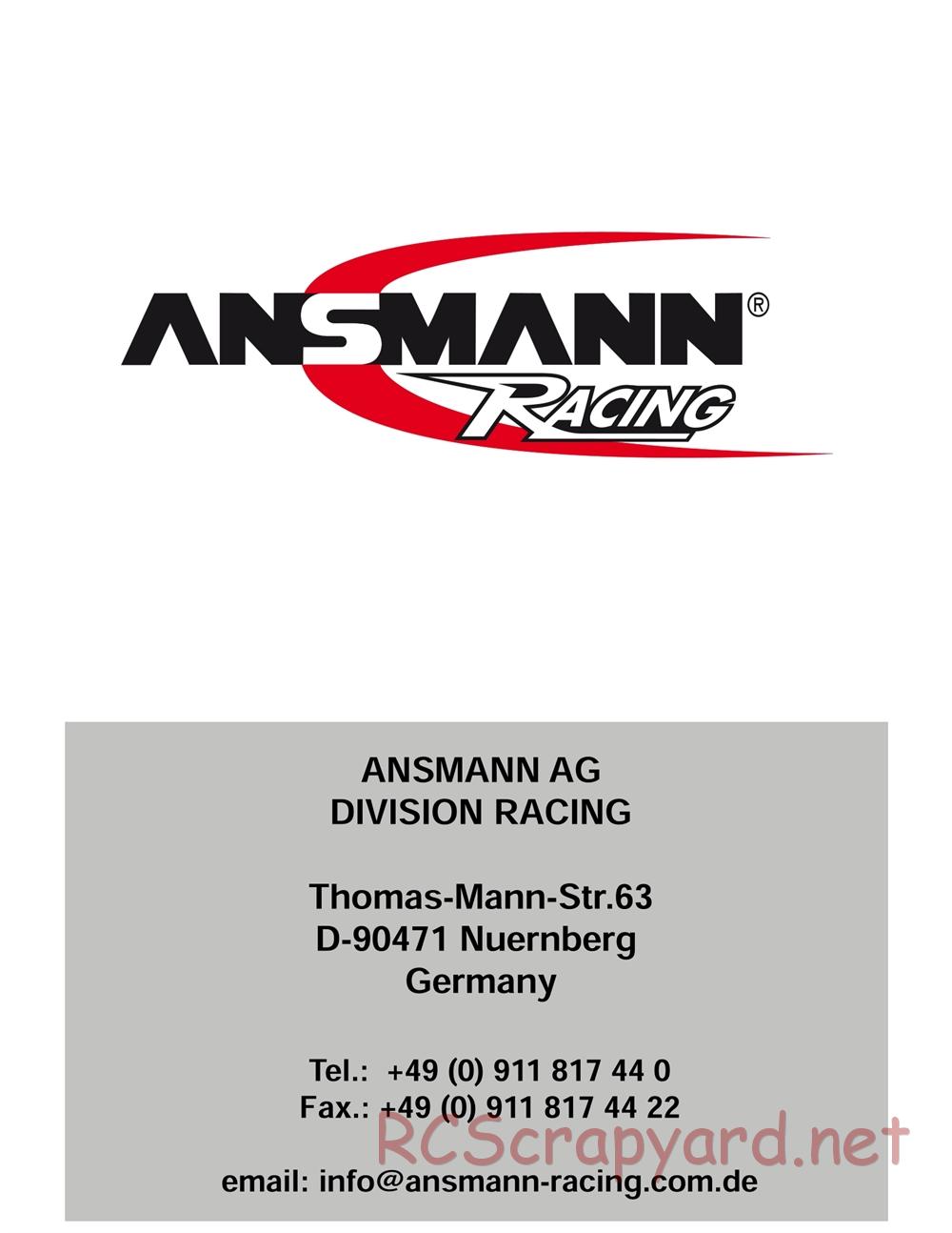 Ansmann - Hogzilla - Manual - Page 28
